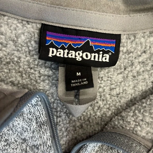 Patagonia Women's Better Sweater 1/4 Zip Fleece Jacket Grey, Size Medium - Picture 3 of 4